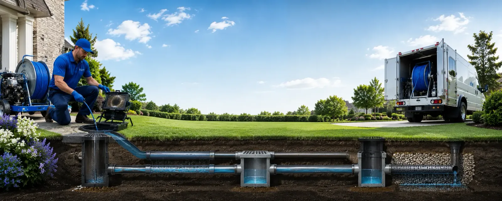 Outdoor drain cleaning information for Cunningham, KY